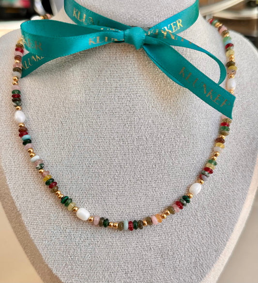 MALAU | Handmade Pearl and Stones Necklace