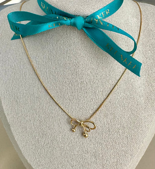 MANI || Bow Necklace Gold
