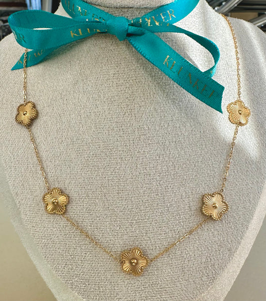 ESSENTIAL || Flower Necklace all Gold