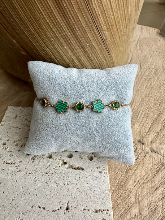 LETI || Bracelet with Green Details