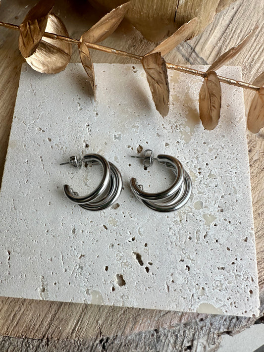 DEIA || Triple curved Earrings