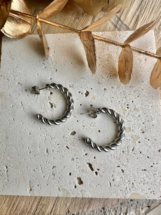 ANITA || Twisted Stainless Earrings