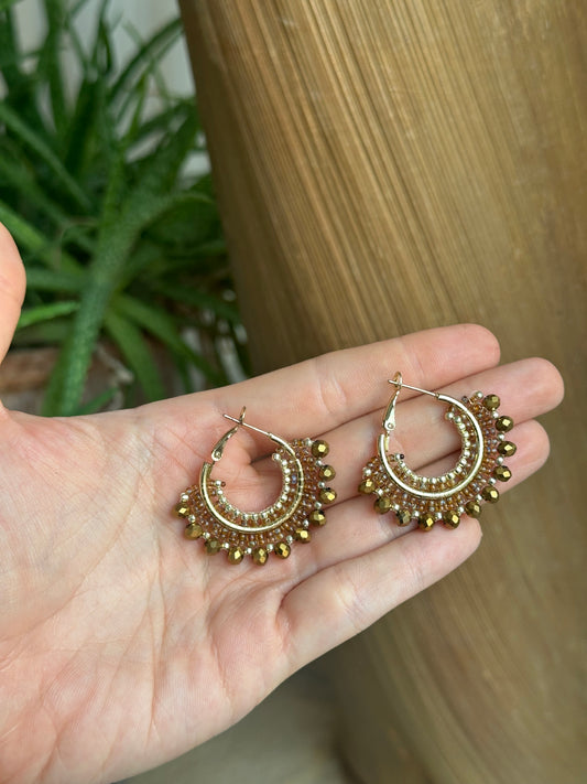 MINAI || Handmade Earrings golden