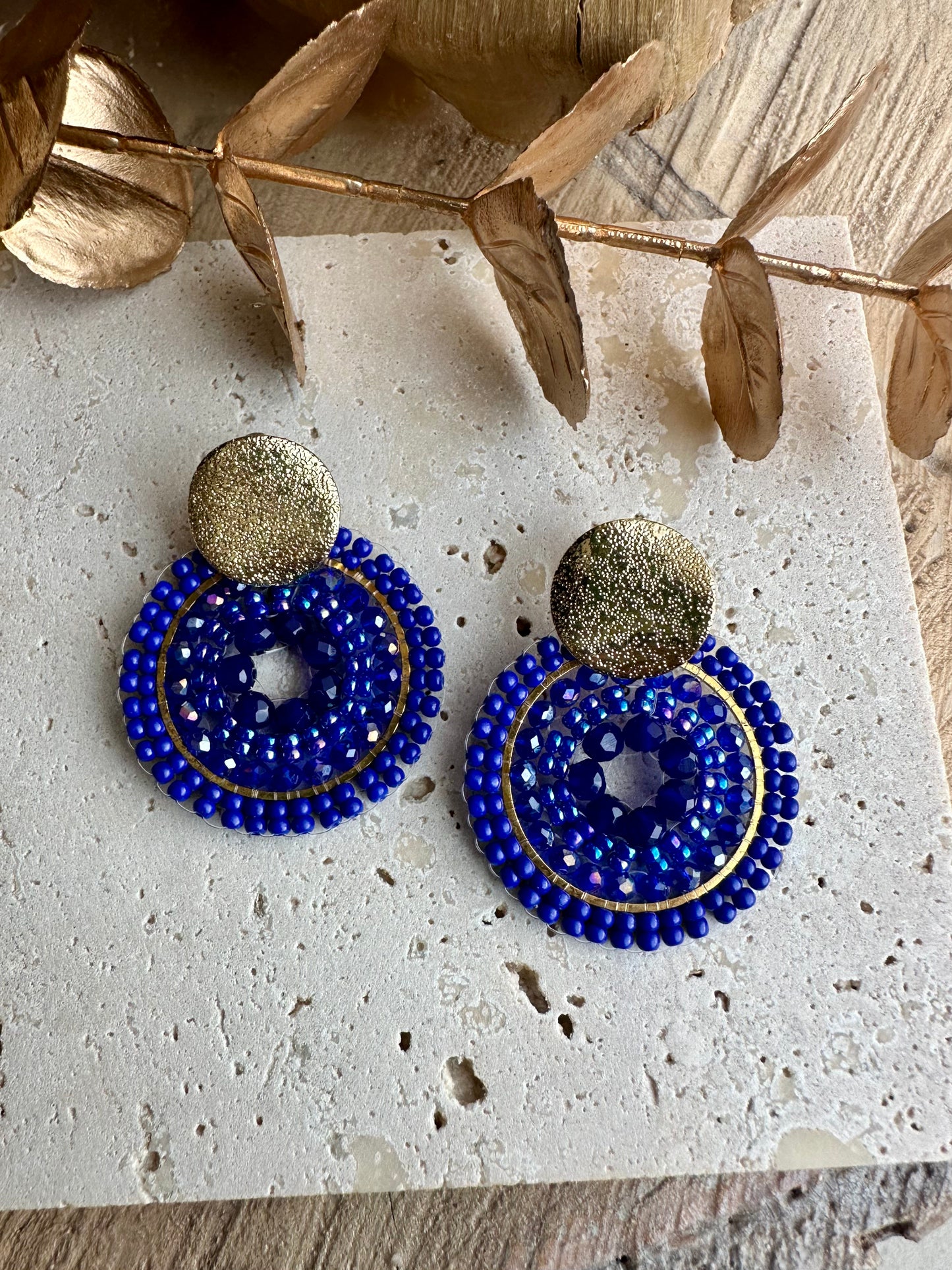 TAMINA || Handmade Earrings Royal Blue