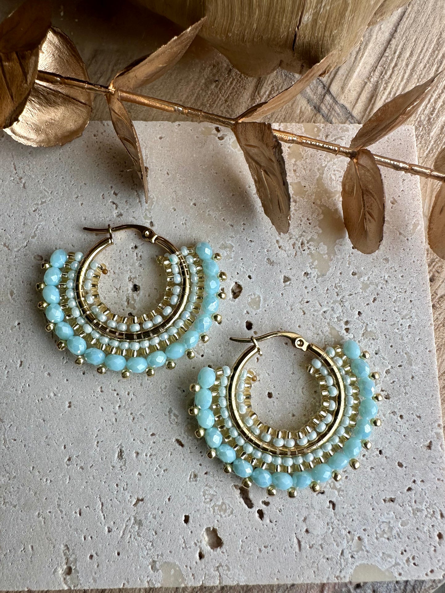 MAVIE || Handmade Earrings Light Blue