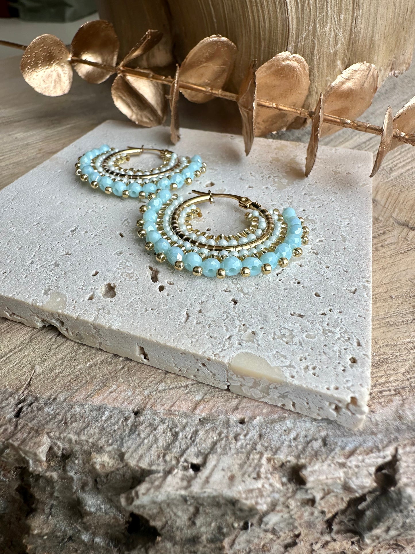 MAVIE || Handmade Earrings Light Blue