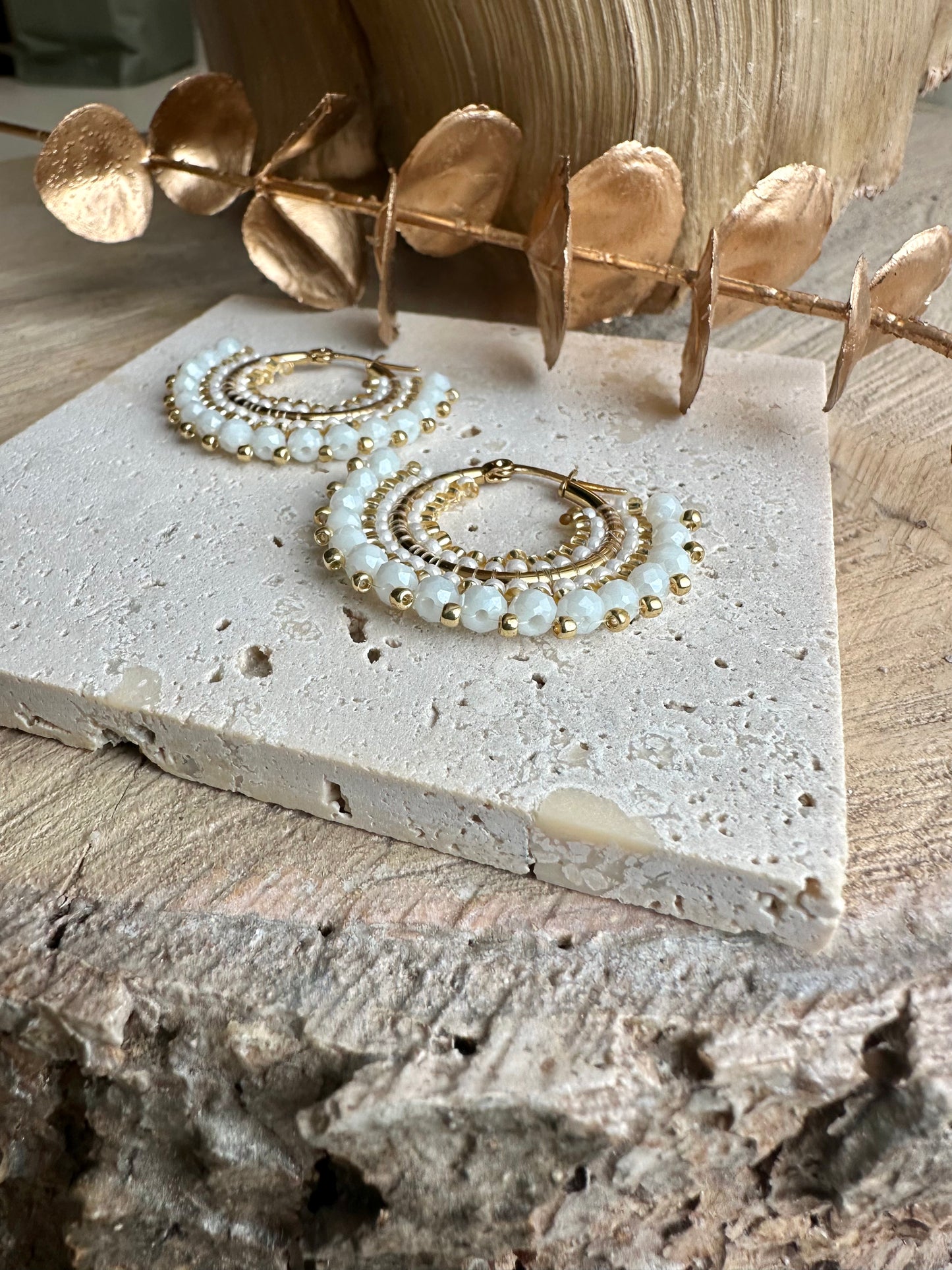 AMAYA || Handmade Earrings White