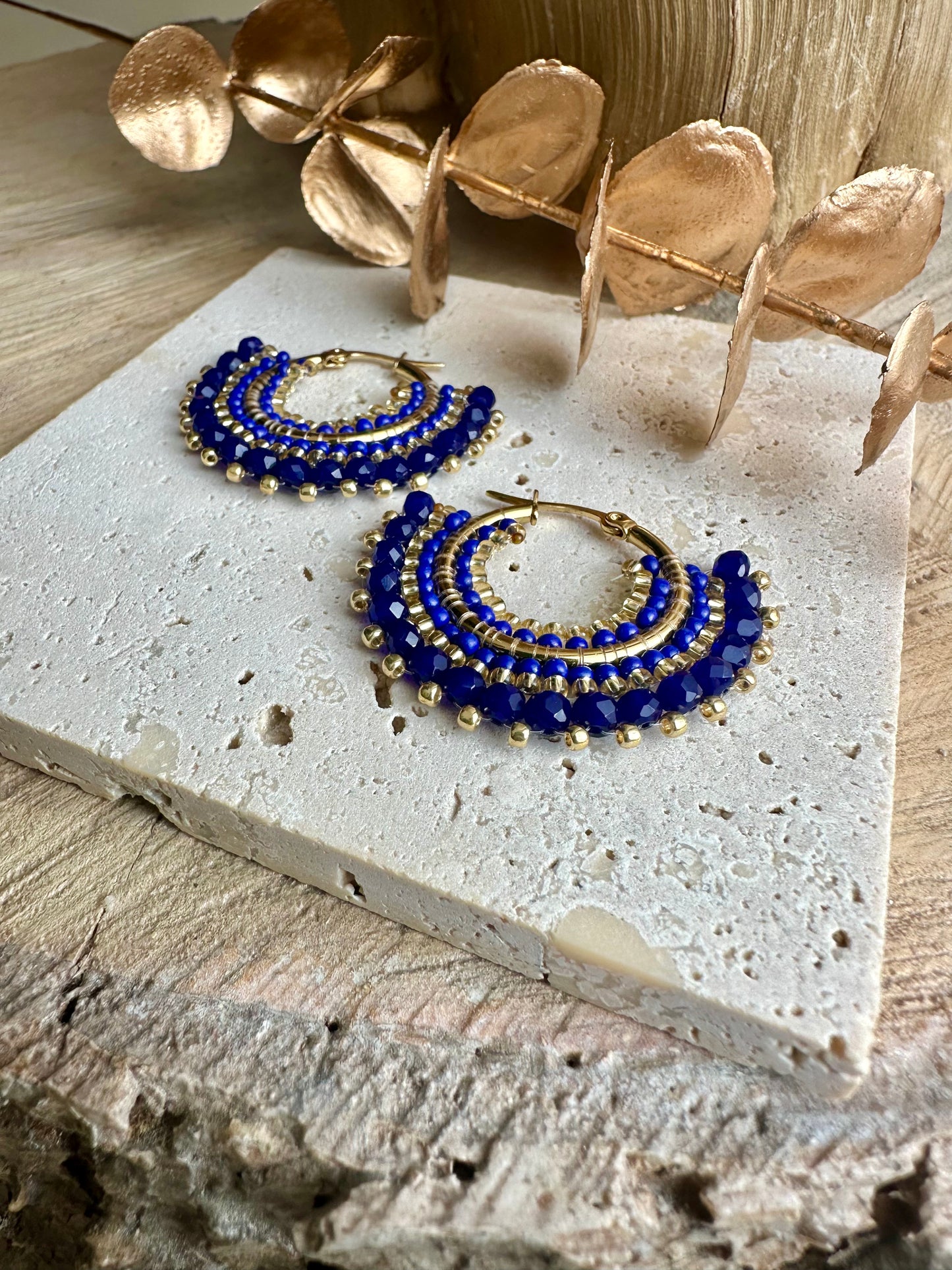 ELIN || Handmade Earrings Darkblue