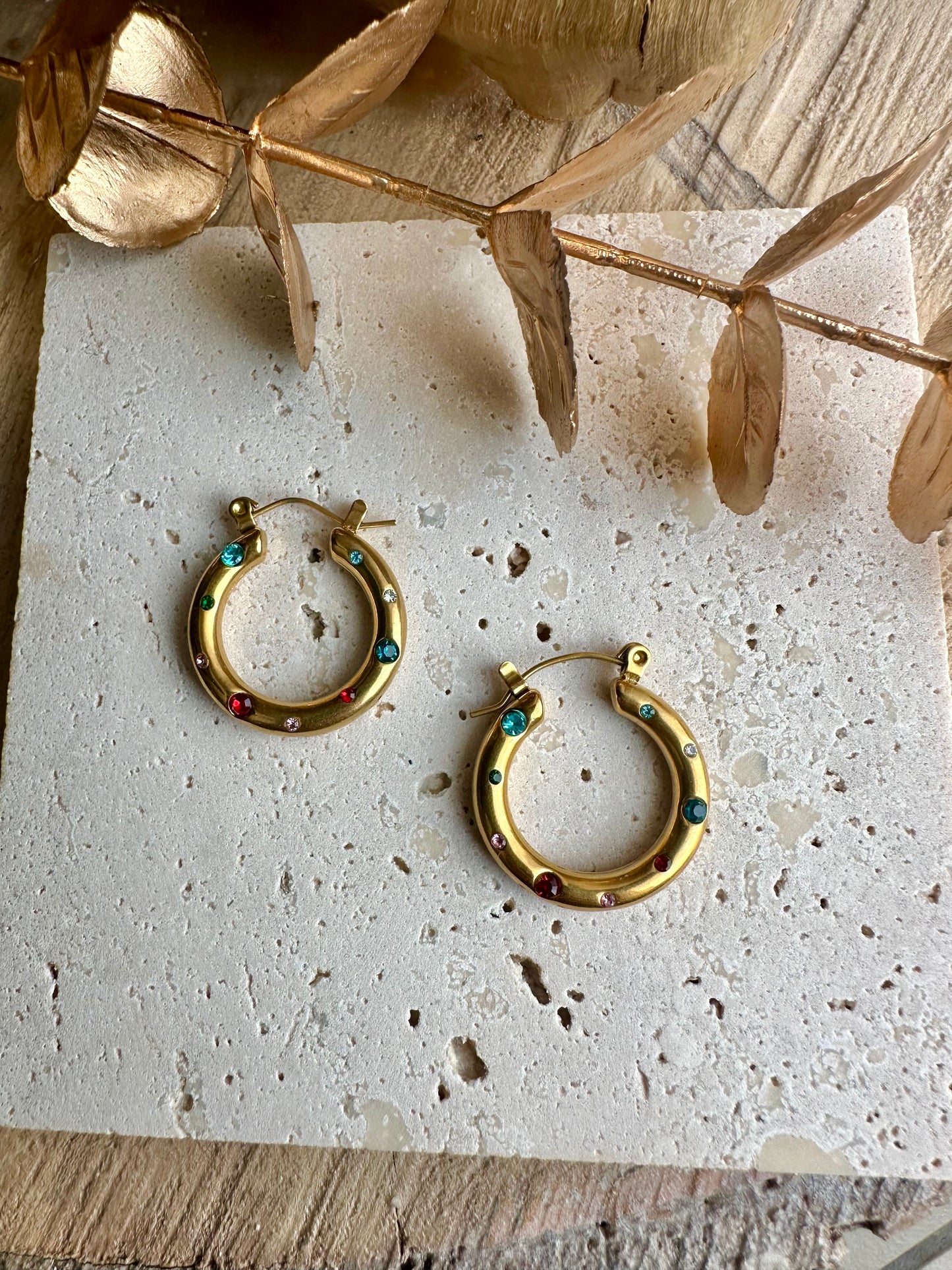 ZENIA || Colorful Zirconia Hoops